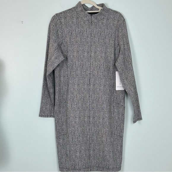 Athleta Delancey Textured Dress-Braiden Black NWT - Picture 6 of 13